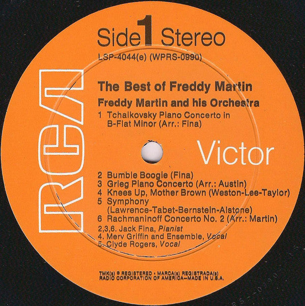 Freddy Martin And His Orchestra : The Best Of Freddy Martin (LP, Comp, RE, RM)