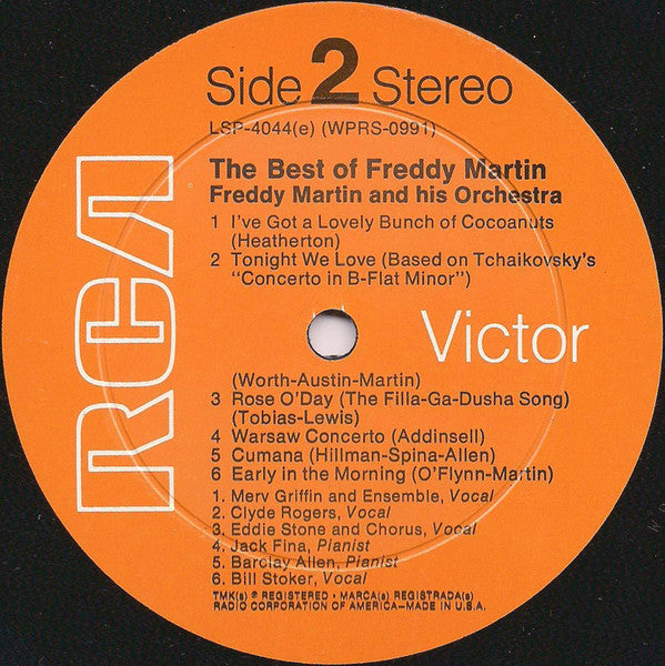 Freddy Martin And His Orchestra : The Best Of Freddy Martin (LP, Comp, RE, RM)