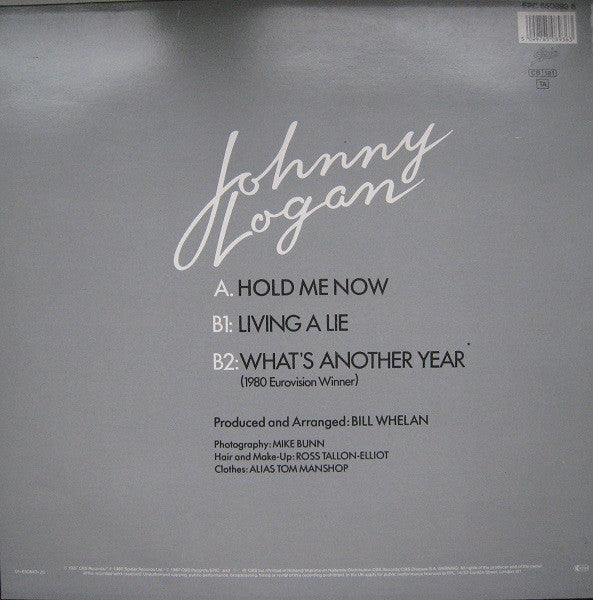 Johnny Logan : Hold Me Now (12", Maxi)