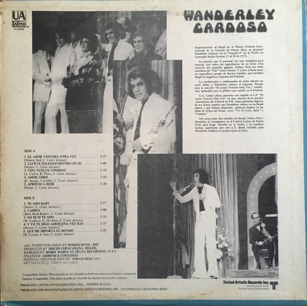 Wanderley Cardoso : El Amor Vencera Otra Vez (LP, Album)