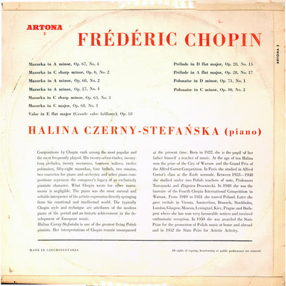 Frédéric Chopin, Halina Czerny-Stefańska : Chopin: Piano Compositions (LP)