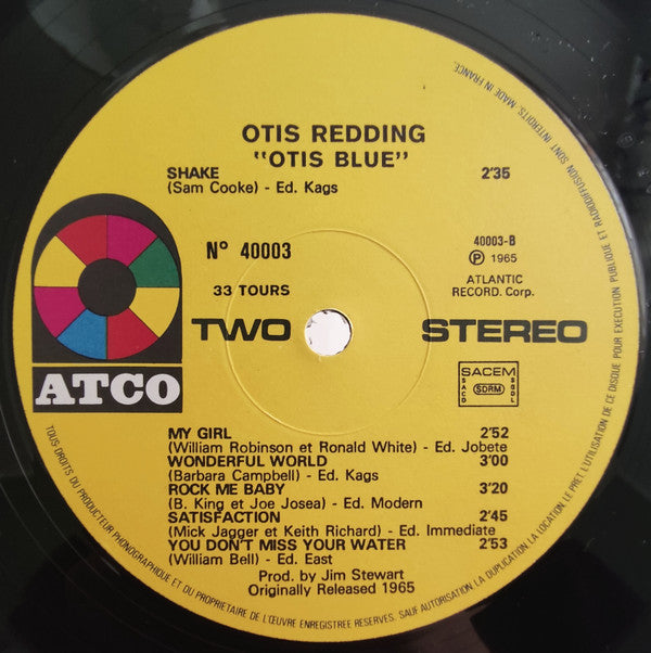 Otis Redding : Otis Blue / Otis Redding Sings Soul (LP, Album, RE, RP)