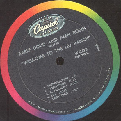 Earle Doud And Alen Robin : Welcome To The LBJ Ranch! (LP, Mono)