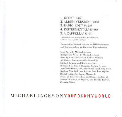 Michael Jackson : You Rock My World (CD, Maxi)