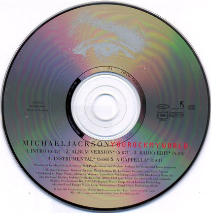 Michael Jackson : You Rock My World (CD, Maxi)