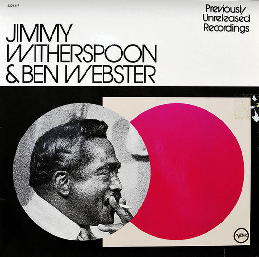 Jimmy Witherspoon & Ben Webster : Previously Unreleased Recordings (LP, Album)