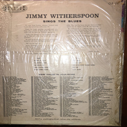 Jimmy Witherspoon : Sings The Blues (LP, Album, Mono)