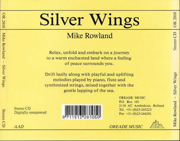 Mike Rowland (2) : Silver Wings (CD, Album, RE, RM)