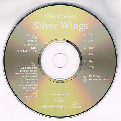 Mike Rowland (2) : Silver Wings (CD, Album, RE, RM)