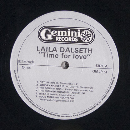 Laila Dalseth Featuring Red Mitchell : Time For Love (LP, Album)