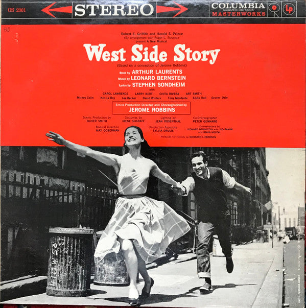 Leonard Bernstein, Jerome Robbins, Carol Lawrence, Larry Kert, Chita Rivera, Arthur Gordon Smith : West Side Story - Original Broadway Cast (LP, Pit)