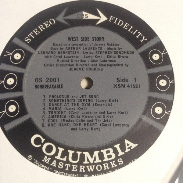 Leonard Bernstein, Jerome Robbins, Carol Lawrence, Larry Kert, Chita Rivera, Arthur Gordon Smith : West Side Story - Original Broadway Cast (LP, Pit)