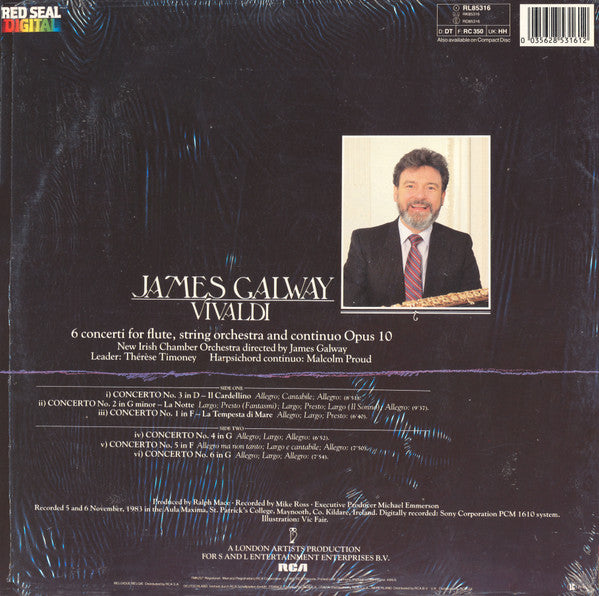 Antonio Vivaldi, James Galway : 6 Concerti Opus 10 (LP)