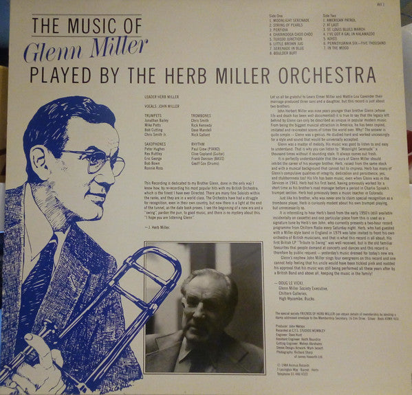 Herb Miller Orchestra : The Music Of Glenn Miller (LP, Comp)