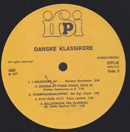 Various : Danske Klassikere (100 Years Of Recorded Sound - 1877-1977) (2xLP, Comp, Gat)