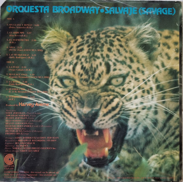 Orquesta Broadway : Salvaje (LP, Album)