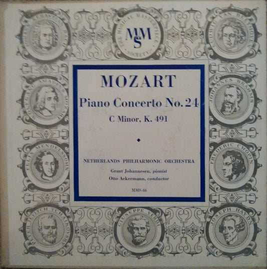 Wolfgang Amadeus Mozart, Grant Johannesen, Nederlands Philharmonisch Orkest, Otto Ackermann : Piano Concerto No. 24 C Minor, K 491 (10", Mono)