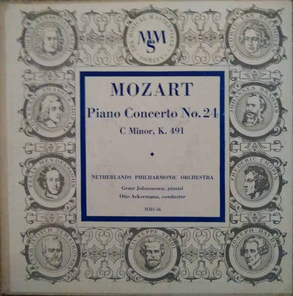 Wolfgang Amadeus Mozart, Grant Johannesen, Nederlands Philharmonisch Orkest, Otto Ackermann : Piano Concerto No. 24 C Minor, K 491 (10", Mono)