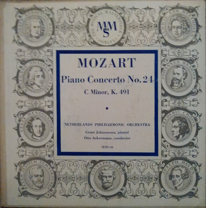 Wolfgang Amadeus Mozart, Grant Johannesen, Nederlands Philharmonisch Orkest, Otto Ackermann : Piano Concerto No. 24 C Minor, K 491 (10", Mono)