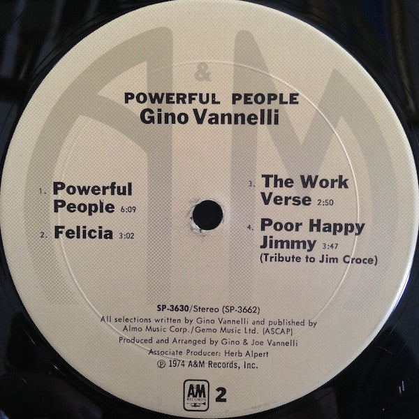 Gino Vannelli : Powerful People (LP, Album, Mon)