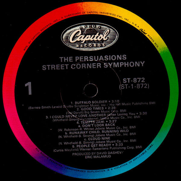 The Persuasions : Street Corner Symphony (LP, Album, RE)