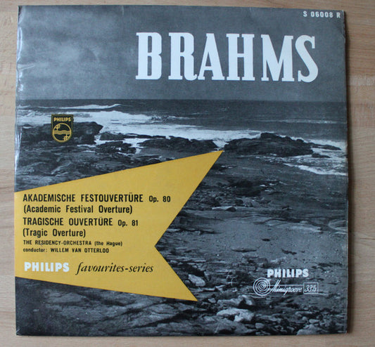 Johannes Brahms, Willem Van Otterloo, Residentie Orkest : Akademische Festouvertüre Op.80 = Academic Festival Overture / Tragische Ouvertüre Op.81 = Tragic Overture (10", Min)