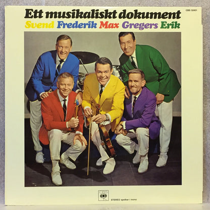 Svend Asmussen, Erik Frederiksen, Max Leth, Poul Gregersen, Erik Lindholm, Svend Asmussens Kvintet : Ett Musikaliskt Dokument (LP, Album)