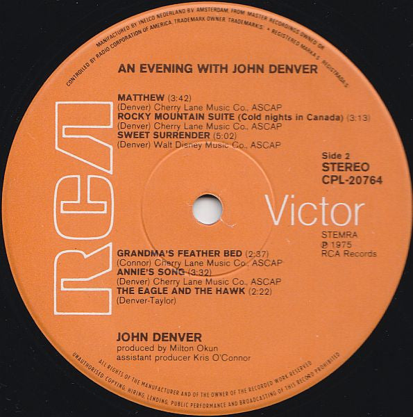 John Denver : An Evening With John Denver (2xLP, Album)