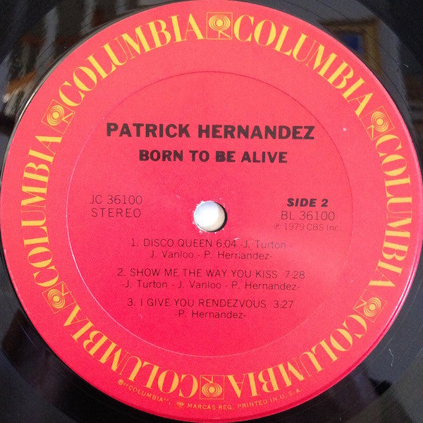 Patrick Hernandez : Born To Be Alive (LP, Album, Ter)