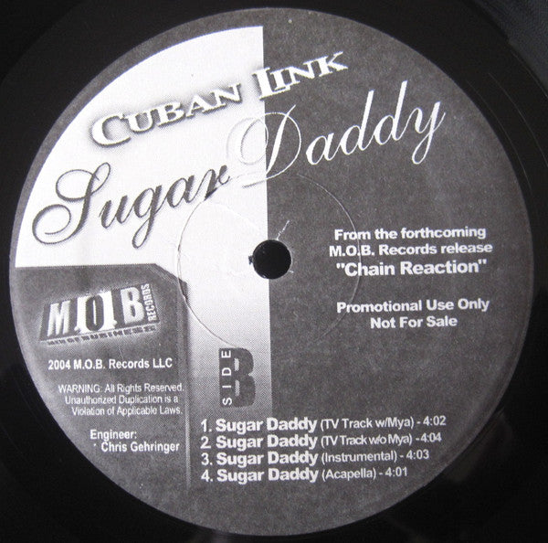 Cuban Link : Sugar Daddy (12", Single, Promo, Gen)