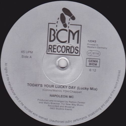 Napoleon MC : Today's Your Lucky Day (12")