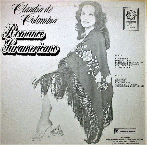 Claudia de Colombia : Romance Suramericano (LP, Album)