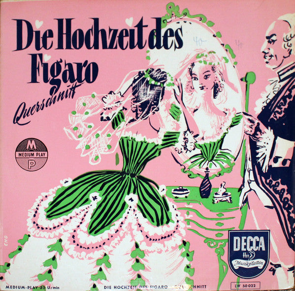 Wolfgang Amadeus Mozart / Wiener Philharmoniker : Die Hochzeit Des Figaro - Querschnitt (10")