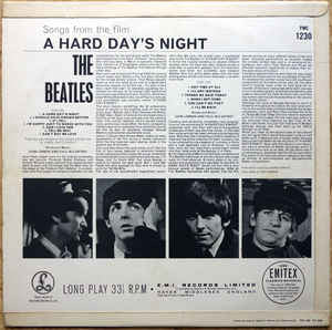 The Beatles : A Hard Day's Night (LP, Album, Mono, RE, Gar)