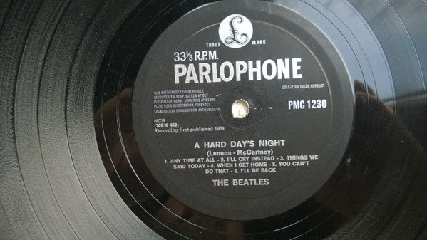 The Beatles : A Hard Day's Night (LP, Album, Mono, RE, Gar)