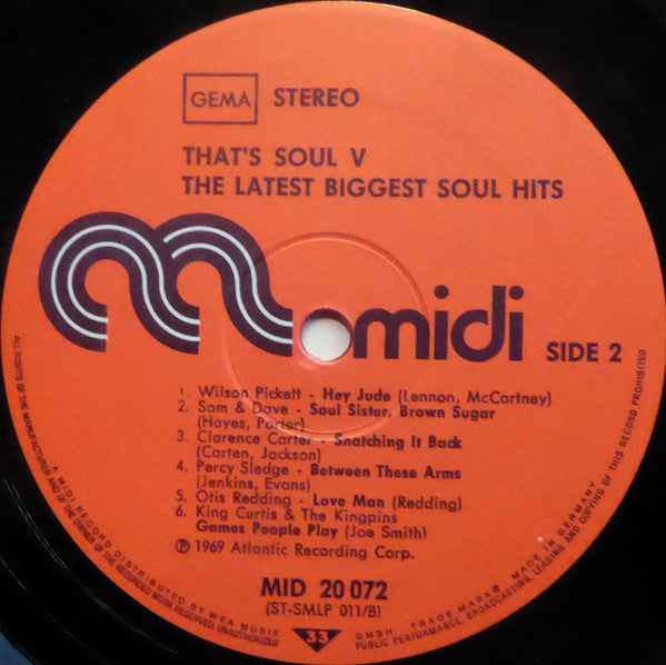 Various : That's Soul 5 (LP, Comp, RE)