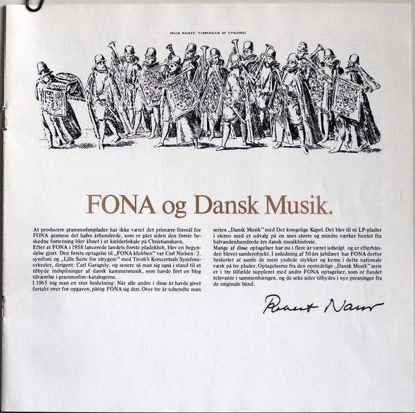 Det Kongelige Kapel : Dansk Musik (3xLP, Comp)