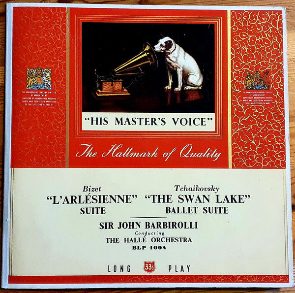 Georges Bizet, Pyotr Ilyich Tchaikovsky, Sir John Barbirolli, Hallé Orchestra : "L'Arlesienne" Suite / "Swan Lake" Ballet Suite (10", Album, Mono)