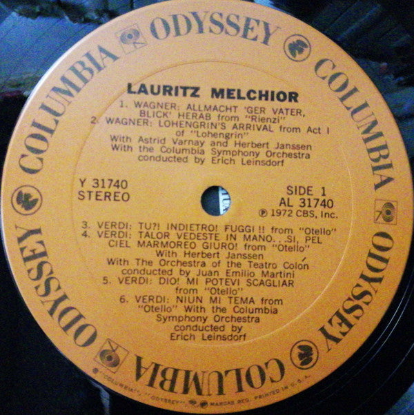 Lauritz Melchior : Heldentenor Of The Century (LP, Comp, Mono)