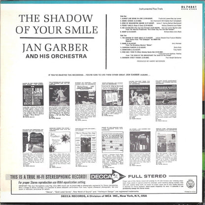 Jan Garber And His Orchestra : The Shadow Of Your Smile (LP, Album)