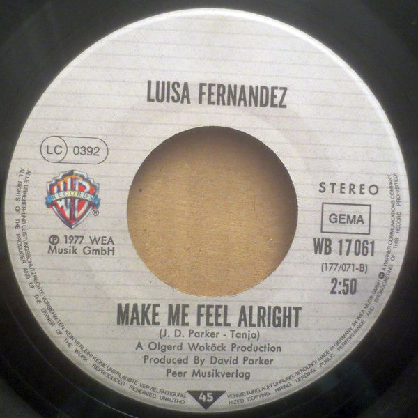 Luisa Fernandez : Lay Love On You (7", Single, RP)