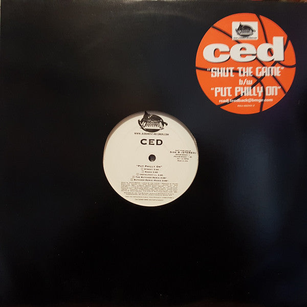 Ced (3) : Shut The Game Down / Put Philly On (12", Promo)