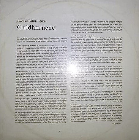 Poul Reumert, Statsradiofoniens Underholdningsorkester : Guldhornene (LP)