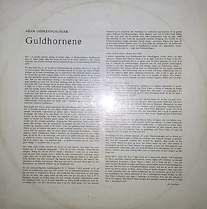 Poul Reumert, Statsradiofoniens Underholdningsorkester : Guldhornene (LP)