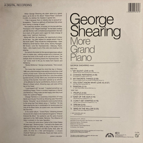 George Shearing : More Grand Piano (LP, Album)