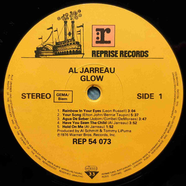 Al Jarreau : Glow (LP, Album)