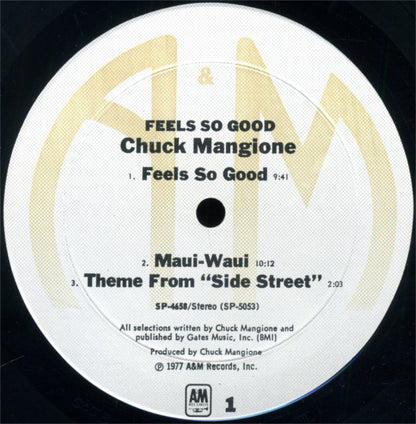 Chuck Mangione : Feels So Good (LP, Album, Mon)