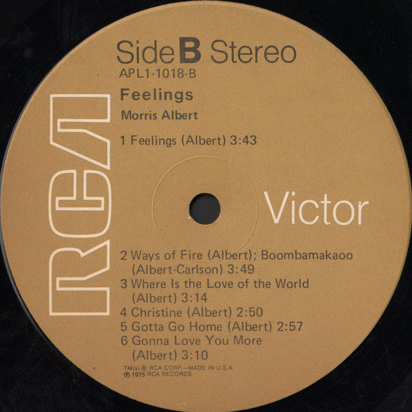 Morris Albert : Feelings (LP, Album)