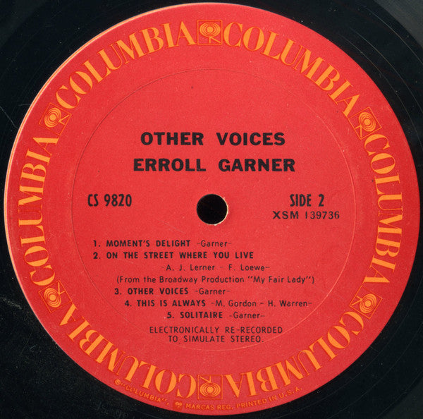 Erroll Garner : Other Voices (LP, Album, RE)