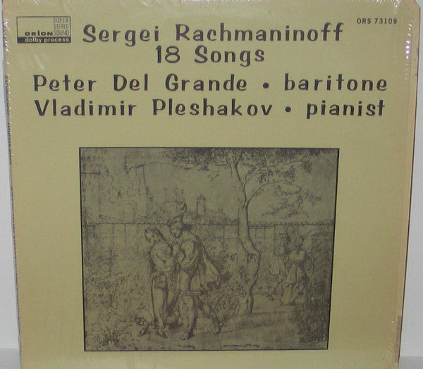 Sergei Vasilyevich Rachmaninoff, Peter Del Grande, Vladimir Pleshakov : 18 Songs (LP)